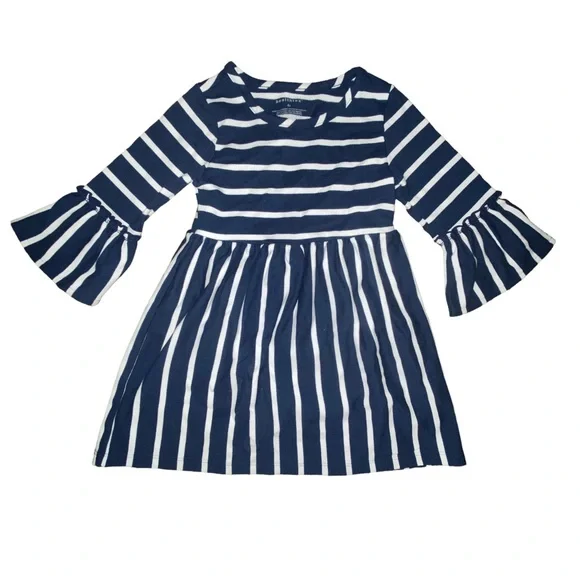 Healthtex Dresses | Healthtex Girls Size 4t Navy Blue With White Stripes Belle Sleeves Dress | Color: Blue/White | Size: 4tg | Samantharae218's Closet Healthtex Dresses | Healthtex Girls Size 4t Navy Blue With White Stripes Belle Sleeves Dress | Color: Blue/White | Size: 4tg | Samantharae218's Closet